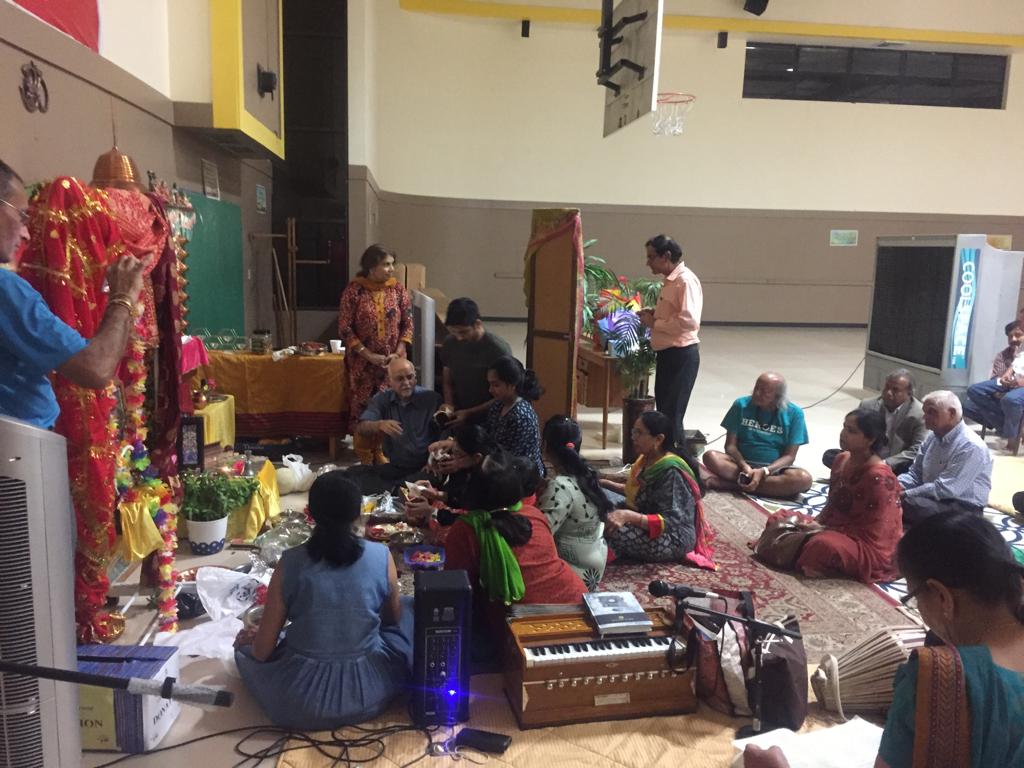 members of community built by Aum Spiritual center in Hemet,CA
